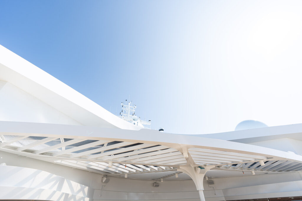 Hermann's Canopy Structure for Star of the Seas, blue sky