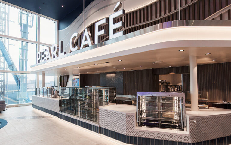 Counter for Pearl Café on Icon of the Seas