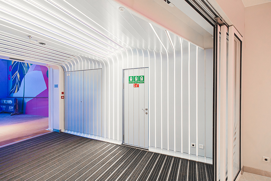 Embarkation portal for Icon Class vessels